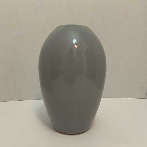 Vintage CDP Natural White Clay Gray Modern Vase - Picture 2 of 10